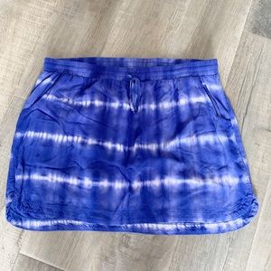 Merona Blue Tie-Dye Skirt